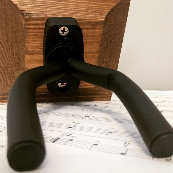 Wooden adjustable guitar wall hanger- display-Gift for him-Music lover r… - Picture 4 of 5